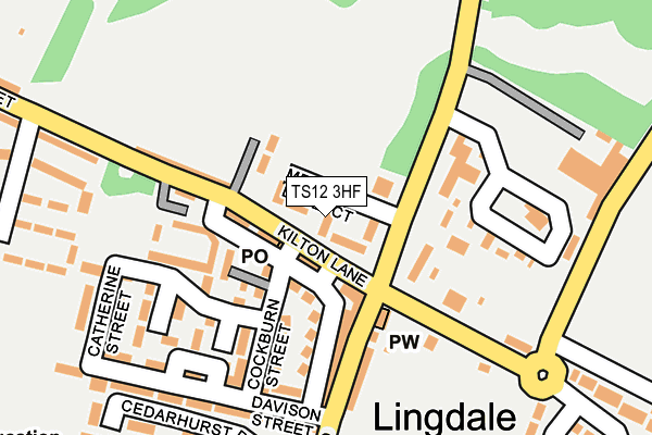 TS12 3HF map - OS OpenMap – Local (Ordnance Survey)