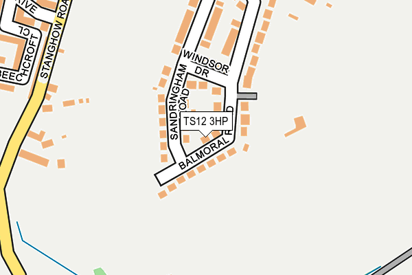 TS12 3HP map - OS OpenMap – Local (Ordnance Survey)