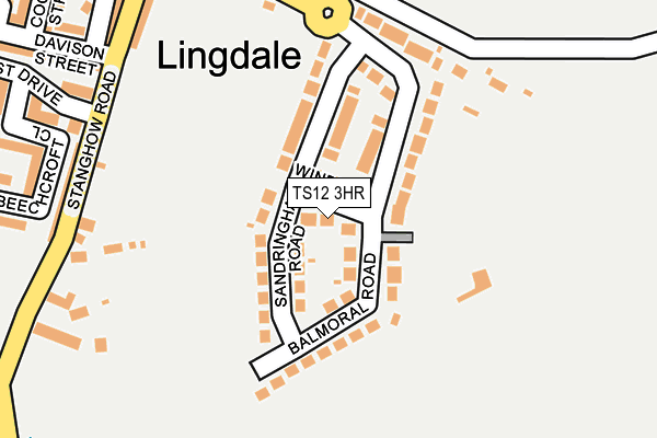 TS12 3HR map - OS OpenMap – Local (Ordnance Survey)