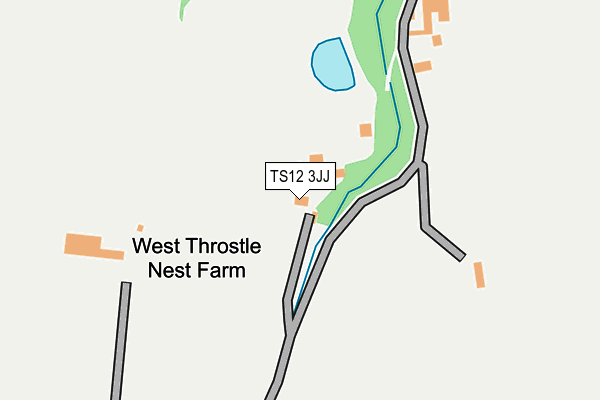 TS12 3JJ map - OS OpenMap – Local (Ordnance Survey)