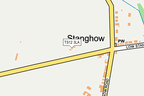 TS12 3LA map - OS OpenMap – Local (Ordnance Survey)