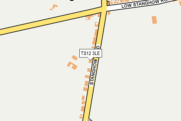 TS12 3LE map - OS OpenMap – Local (Ordnance Survey)