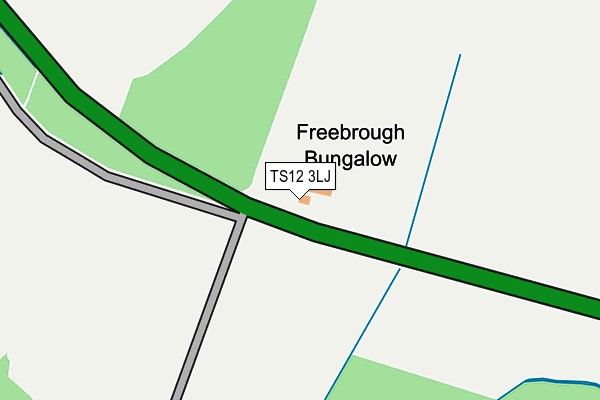 TS12 3LJ map - OS OpenMap – Local (Ordnance Survey)