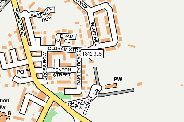 TS12 3LS map - OS OpenMap – Local (Ordnance Survey)