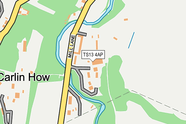 TS13 4AP map - OS OpenMap – Local (Ordnance Survey)