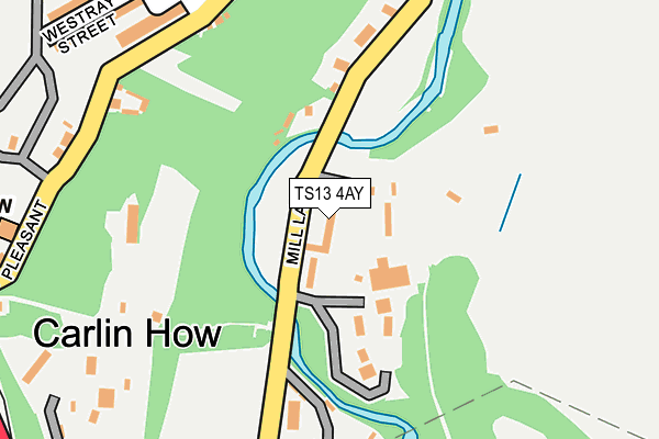 TS13 4AY map - OS OpenMap – Local (Ordnance Survey)