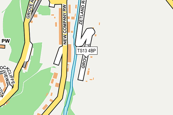 TS13 4BP map - OS OpenMap – Local (Ordnance Survey)