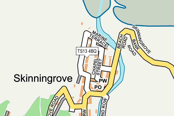 TS13 4BQ map - OS OpenMap – Local (Ordnance Survey)
