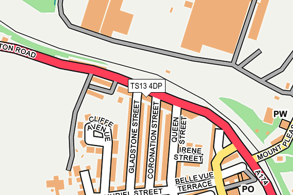 TS13 4DP map - OS OpenMap – Local (Ordnance Survey)