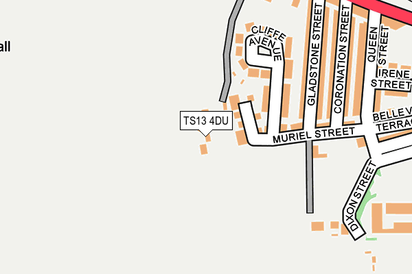 TS13 4DU map - OS OpenMap – Local (Ordnance Survey)