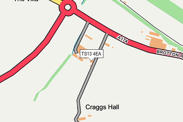 TS13 4EA map - OS OpenMap – Local (Ordnance Survey)