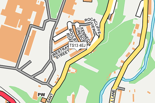 TS13 4EJ map - OS OpenMap – Local (Ordnance Survey)
