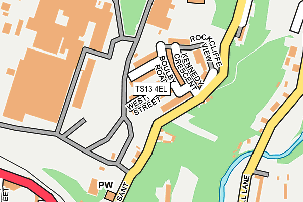 TS13 4EL map - OS OpenMap – Local (Ordnance Survey)