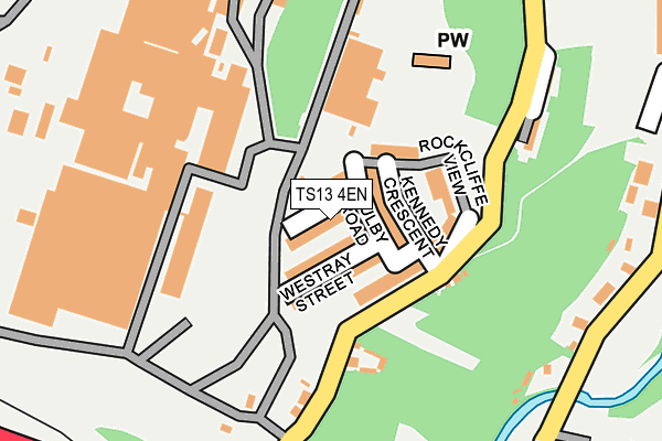 TS13 4EN map - OS OpenMap – Local (Ordnance Survey)