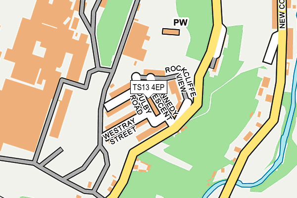 TS13 4EP map - OS OpenMap – Local (Ordnance Survey)