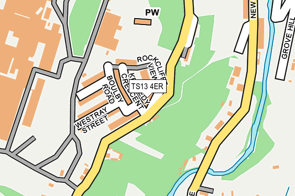 TS13 4ER map - OS OpenMap – Local (Ordnance Survey)