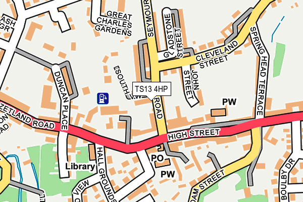 TS13 4HP map - OS OpenMap – Local (Ordnance Survey)