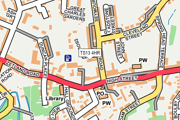 TS13 4HR map - OS OpenMap – Local (Ordnance Survey)