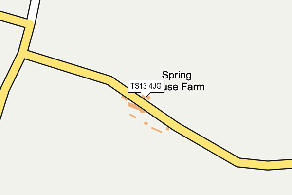 TS13 4JG map - OS OpenMap – Local (Ordnance Survey)