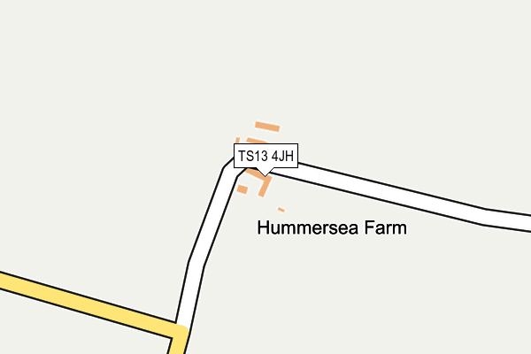 TS13 4JH map - OS OpenMap – Local (Ordnance Survey)
