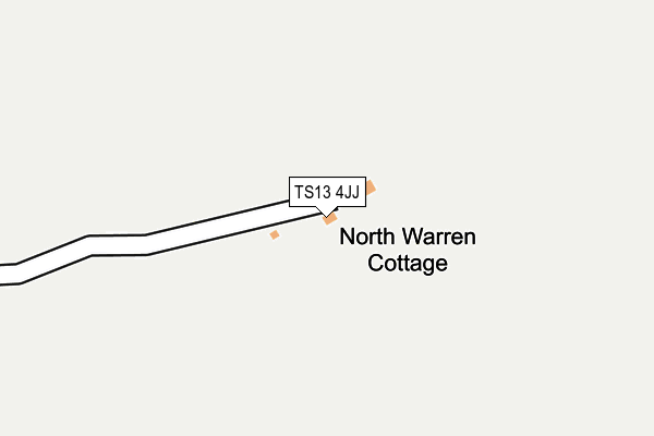 TS13 4JJ map - OS OpenMap – Local (Ordnance Survey)