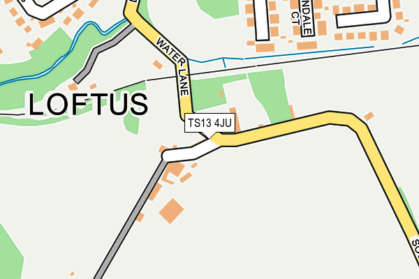 TS13 4JU map - OS OpenMap – Local (Ordnance Survey)