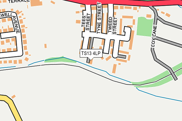 TS13 4LP map - OS OpenMap – Local (Ordnance Survey)