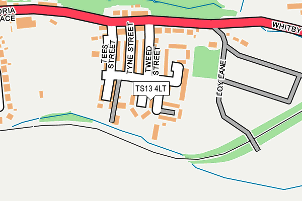 TS13 4LT map - OS OpenMap – Local (Ordnance Survey)