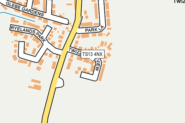 TS13 4NX map - OS OpenMap – Local (Ordnance Survey)