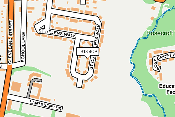 TS13 4QP map - OS OpenMap – Local (Ordnance Survey)