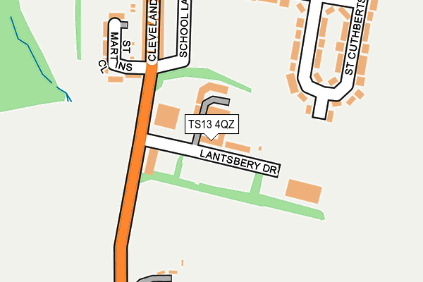 TS13 4QZ map - OS OpenMap – Local (Ordnance Survey)