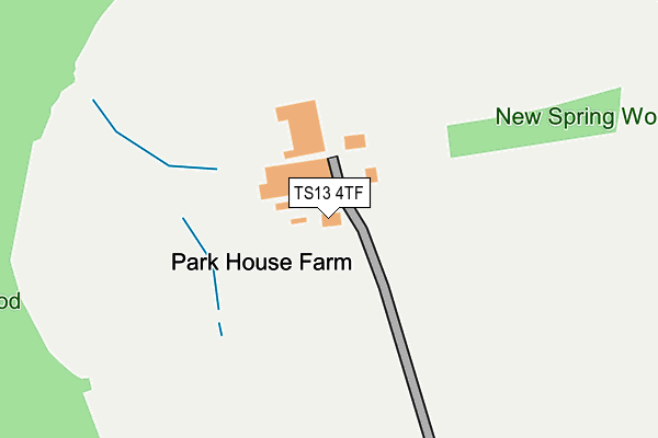 TS13 4TF map - OS OpenMap – Local (Ordnance Survey)