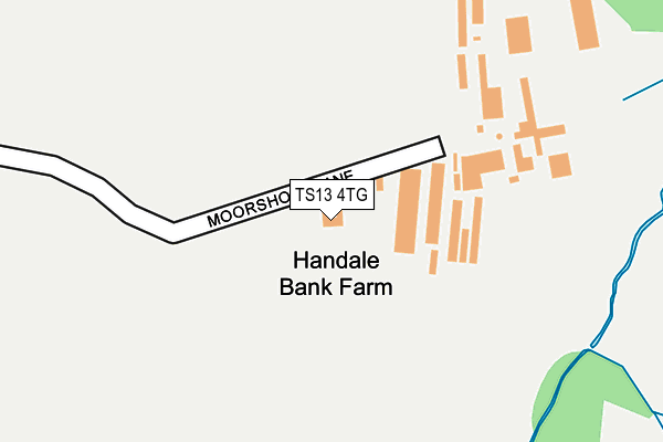 TS13 4TG map - OS OpenMap – Local (Ordnance Survey)