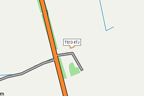 TS13 4TJ map - OS OpenMap – Local (Ordnance Survey)