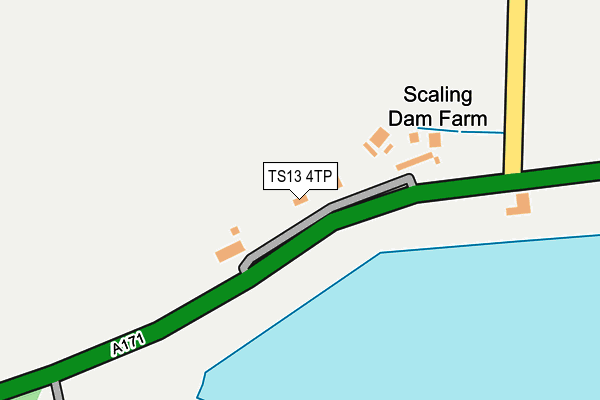 TS13 4TP map - OS OpenMap – Local (Ordnance Survey)