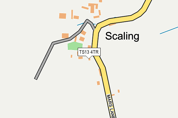 TS13 4TR map - OS OpenMap – Local (Ordnance Survey)