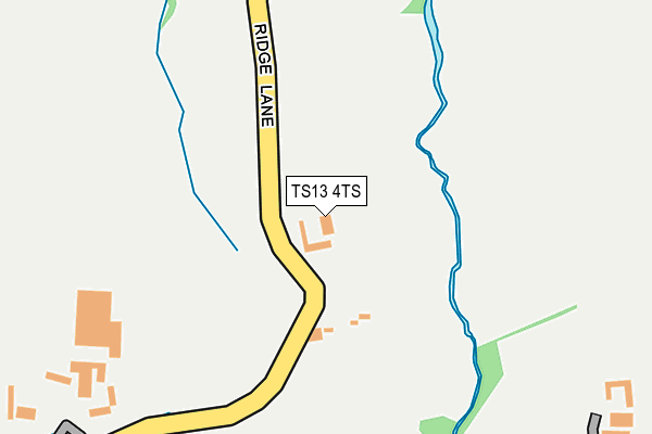 TS13 4TS map - OS OpenMap – Local (Ordnance Survey)