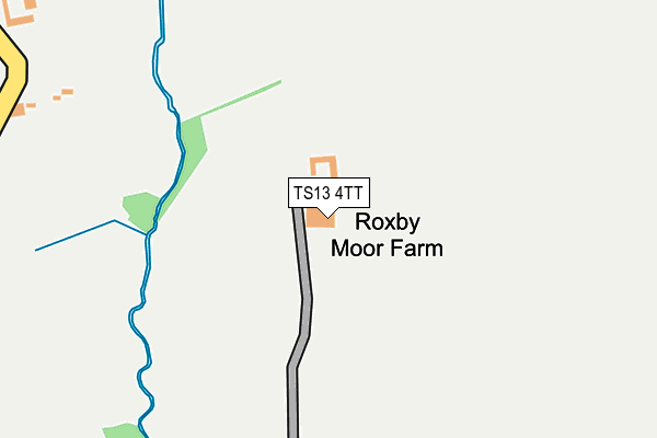 TS13 4TT map - OS OpenMap – Local (Ordnance Survey)