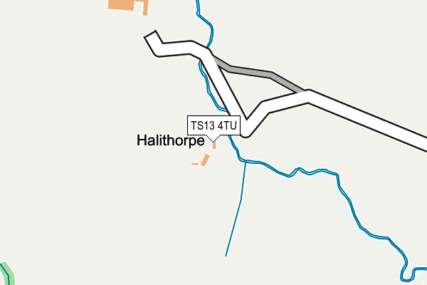 TS13 4TU map - OS OpenMap – Local (Ordnance Survey)