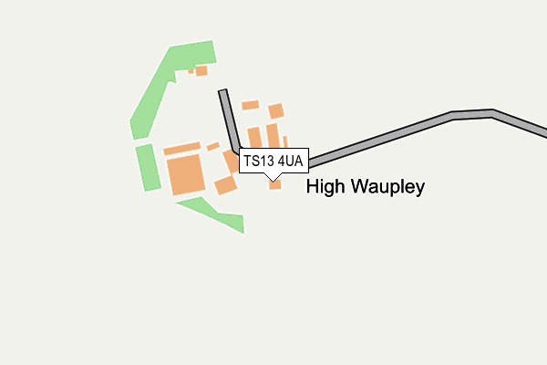 TS13 4UA map - OS OpenMap – Local (Ordnance Survey)