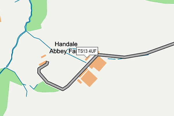 TS13 4UF map - OS OpenMap – Local (Ordnance Survey)