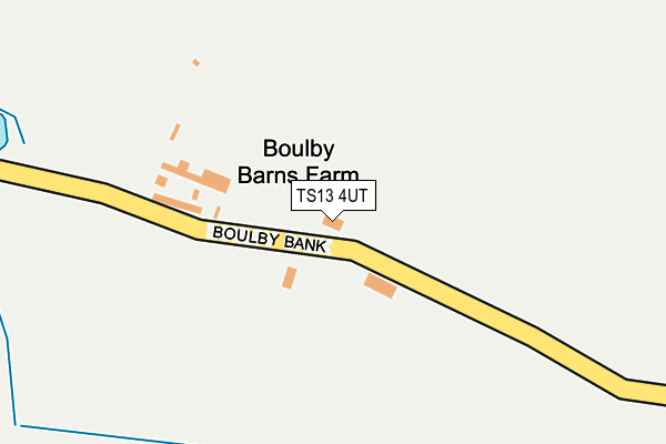 TS13 4UT map - OS OpenMap – Local (Ordnance Survey)