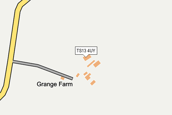 TS13 4UY map - OS OpenMap – Local (Ordnance Survey)