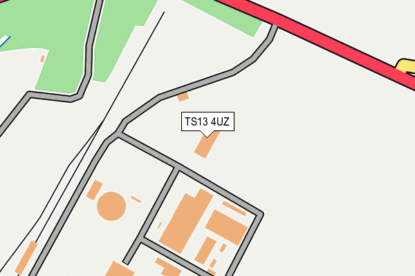 TS13 4UZ map - OS OpenMap – Local (Ordnance Survey)