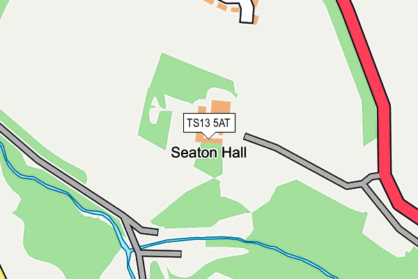 TS13 5AT map - OS OpenMap – Local (Ordnance Survey)
