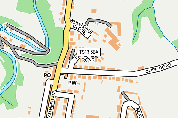 TS13 5BA map - OS OpenMap – Local (Ordnance Survey)