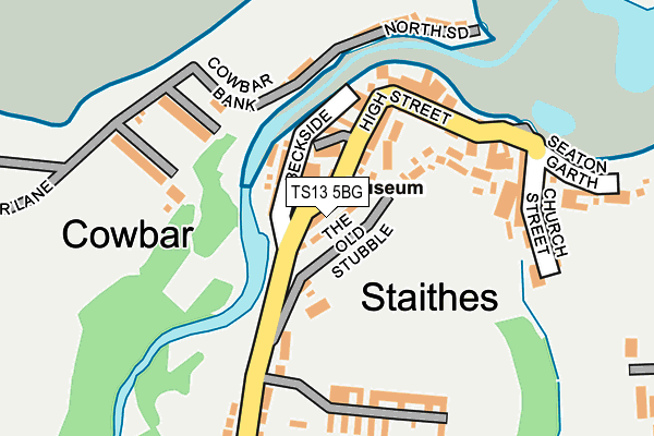 TS13 5BG map - OS OpenMap – Local (Ordnance Survey)