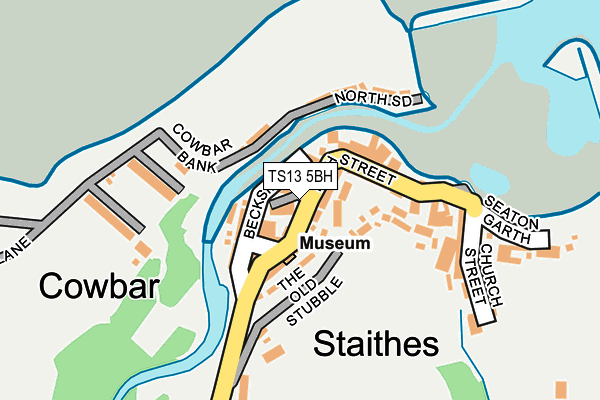 TS13 5BH map - OS OpenMap – Local (Ordnance Survey)