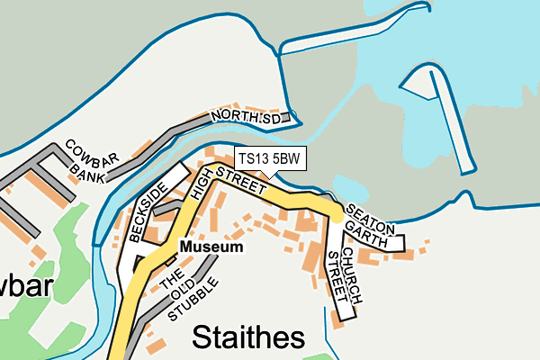 TS13 5BW map - OS OpenMap – Local (Ordnance Survey)