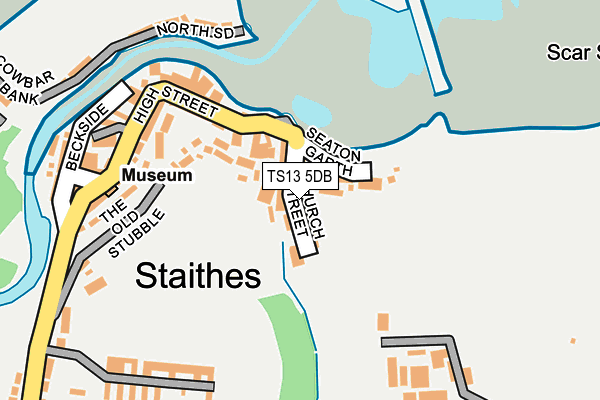 TS13 5DB map - OS OpenMap – Local (Ordnance Survey)